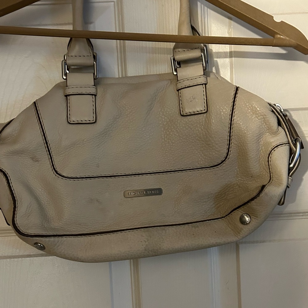Michael Kors cream color purse